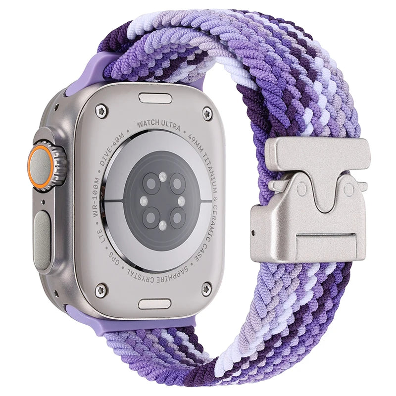 Gevlochten nylon Bandje voor Apple Watch – afbeelding 16