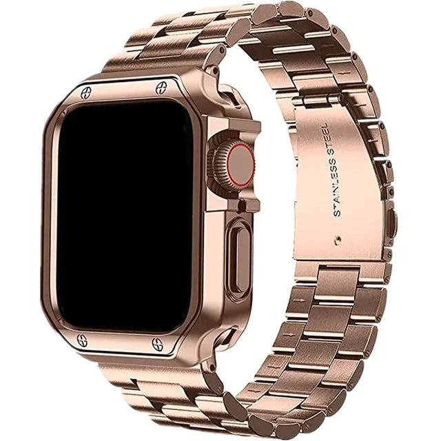 TPU Beschermhoes + Metalen bandje voor Apple Watch – afbeelding 13