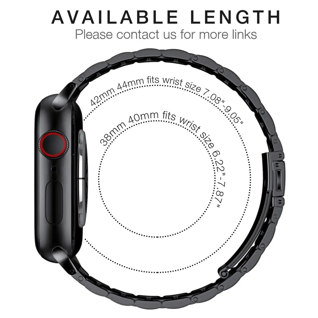 TPU Beschermhoes + Metalen bandje voor Apple Watch – afbeelding 4
