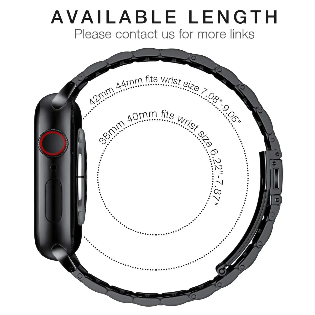TPU Beschermhoes + Metalen bandje voor Apple Watch – afbeelding 4