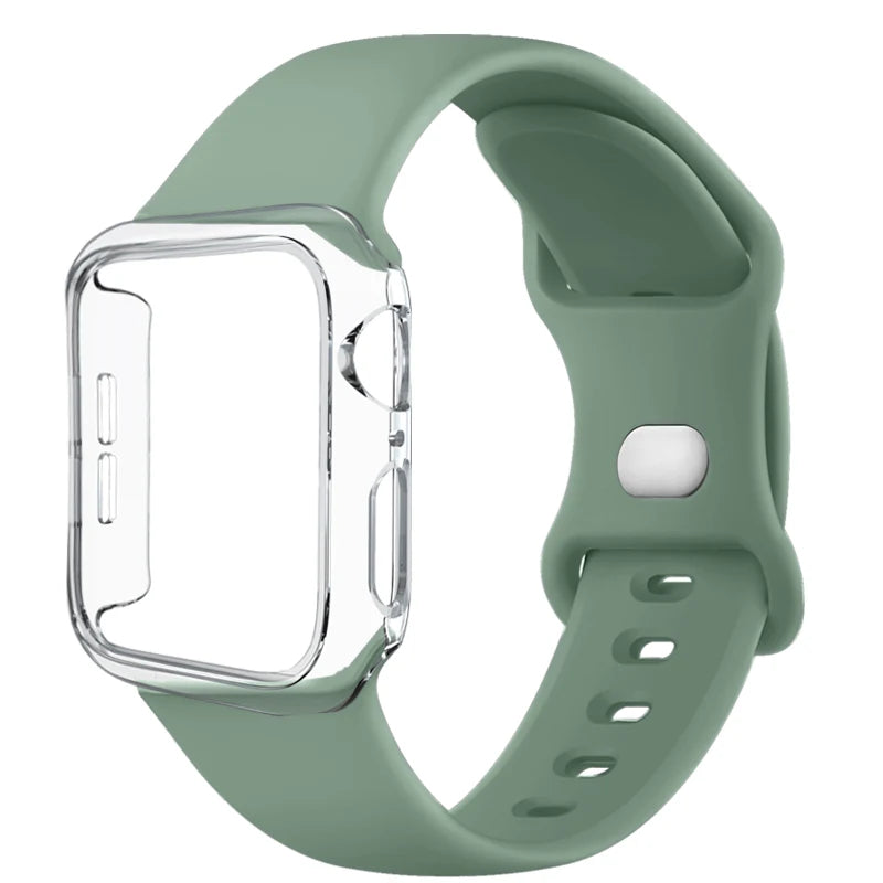 Siliconenn Bandje + Hoesje voor Apple Watch – afbeelding 5