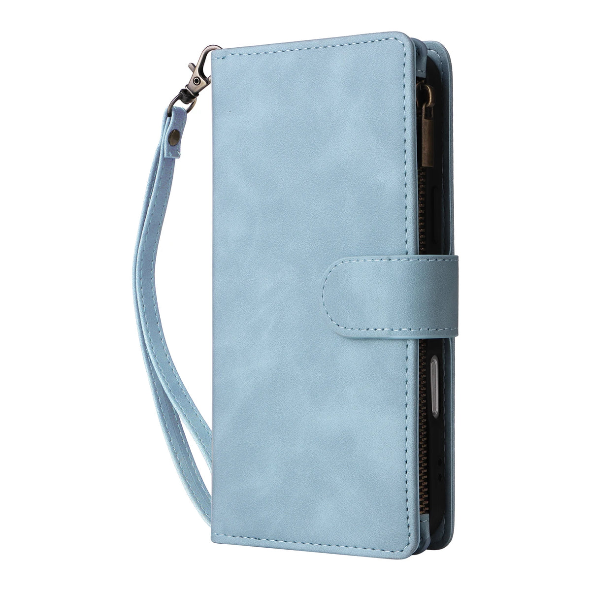 Leren Portemonnee Hoesje voor iPhone – Kaarthouder & Magnetische Sluiting – afbeelding 12