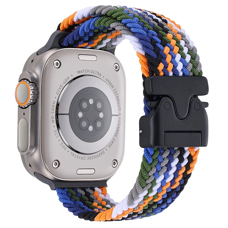 Gevlochten nylon Bandje voor Apple Watch – afbeelding 17