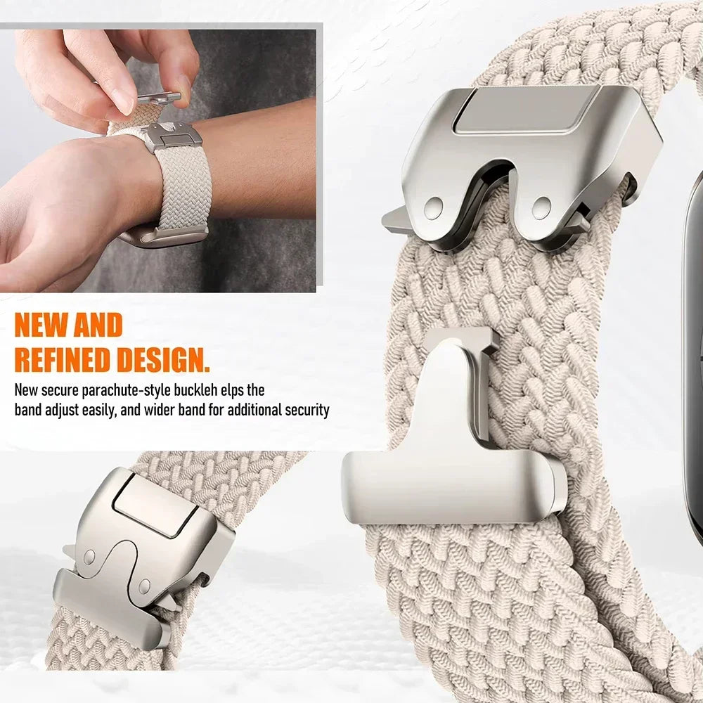Gevlochten nylon Bandje voor Apple Watch – afbeelding 3