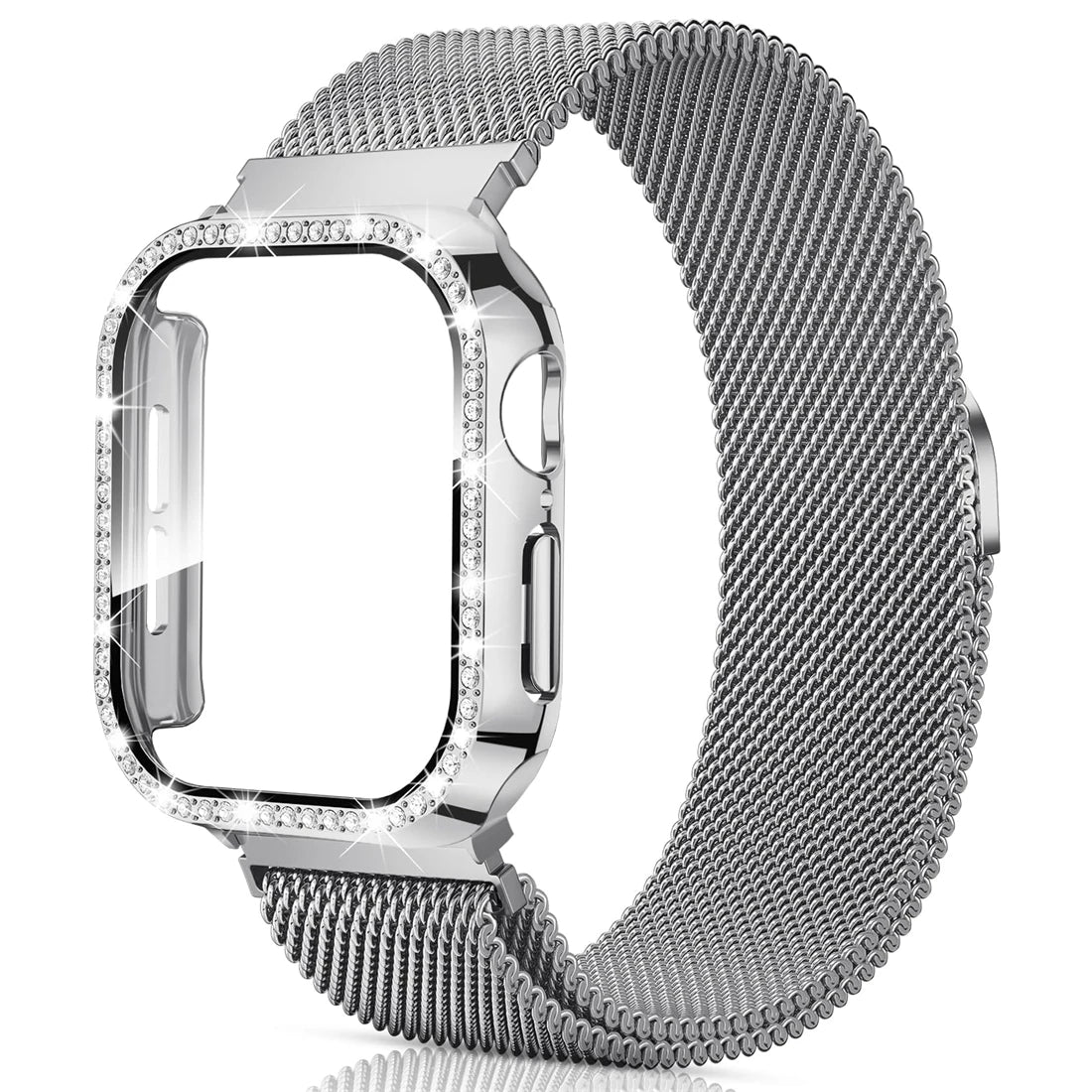 Milanese Mesh Bandje + Hoesje voor Apple Watch – afbeelding 13