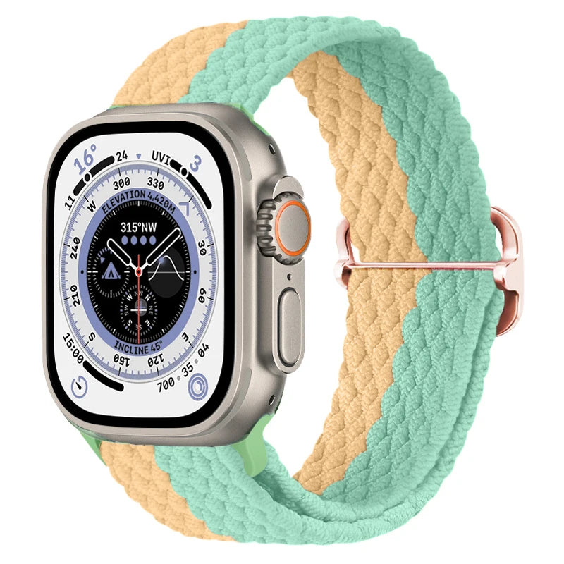 Gevlochten nylon Loop Bandje voor Apple Watch – afbeelding 55