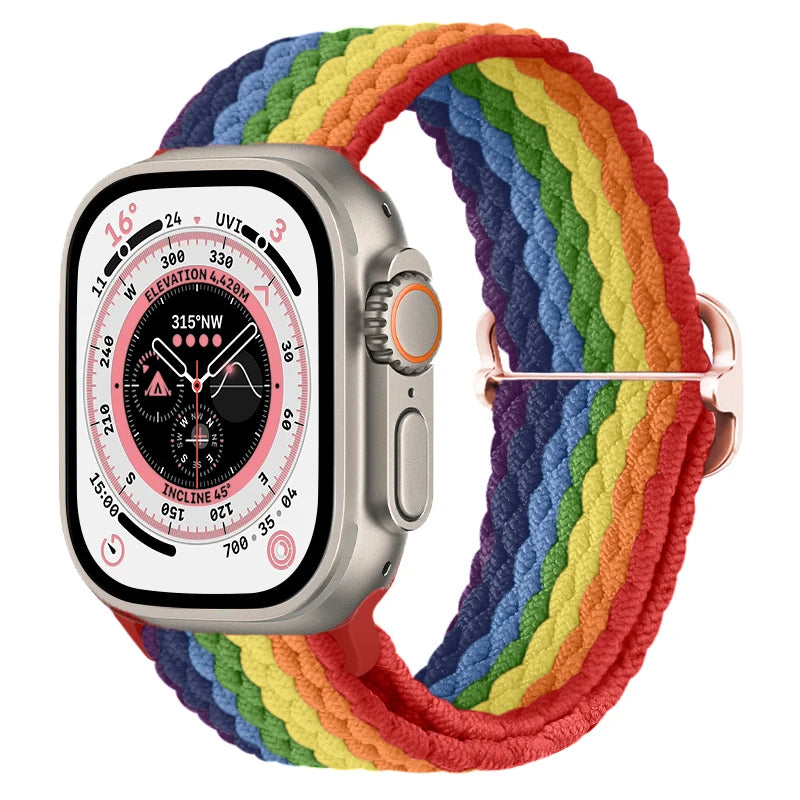 Gevlochten nylon Loop Bandje voor Apple Watch – afbeelding 57