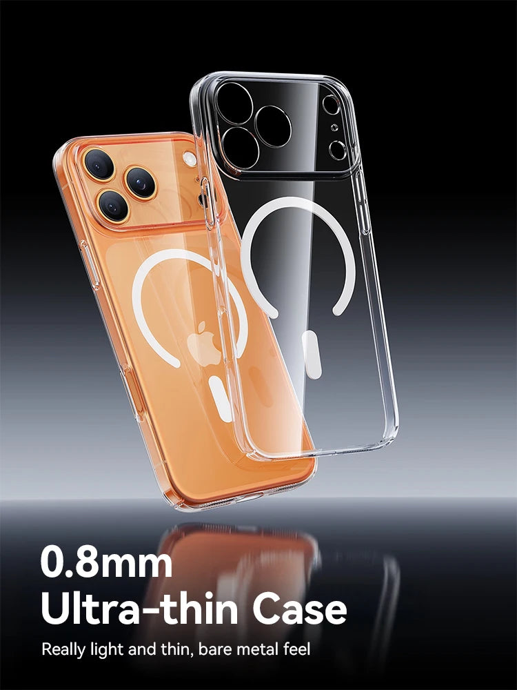 Joyroom Magnetisch Transparant Hoesje voor iPhone – Anti-Vergeling & Draadloos Opladen – afbeelding 5