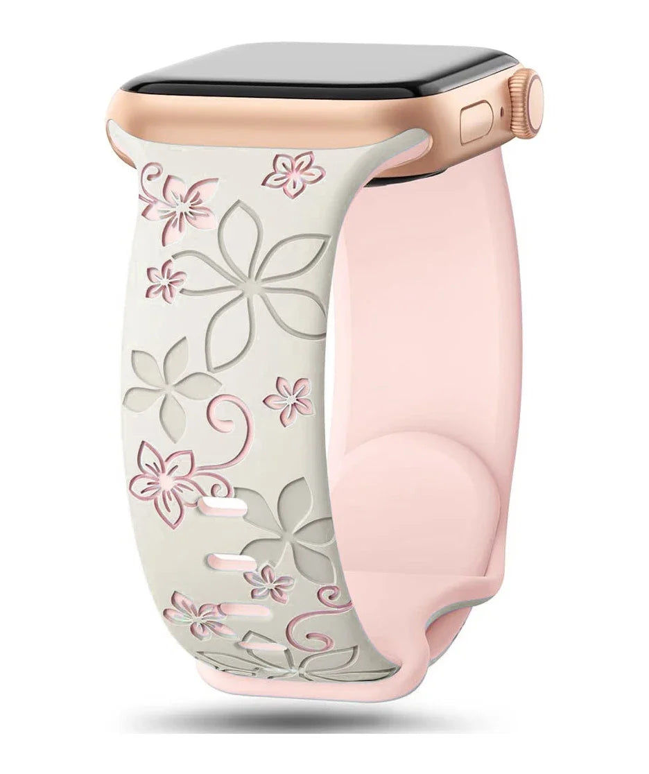 Gegraveerd Siliconen Bandje voor Apple Watch – 40/41/42/44/45/46/49mm | Series 5-11, SE & Ultra